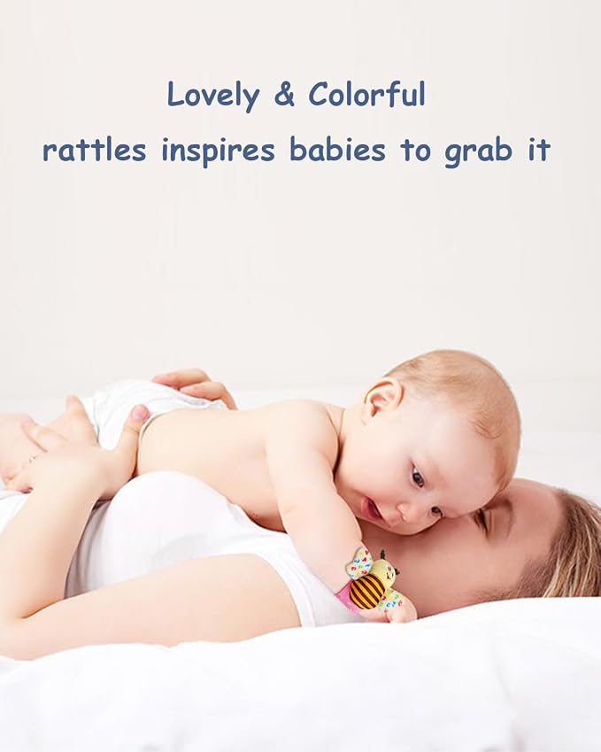 Baby Hanging Toy, Wrist Rattles, Rattle Socks, Handheld Wearable Washable - Image 8