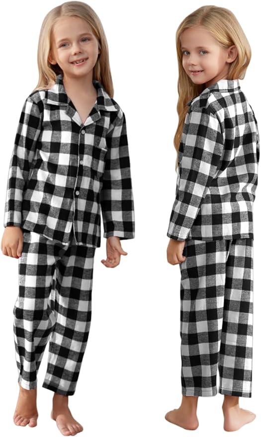 Schbbbta Family Matching Pajamas Holiday Sleepwear Long Sleeve Pjs Sets - Image 7