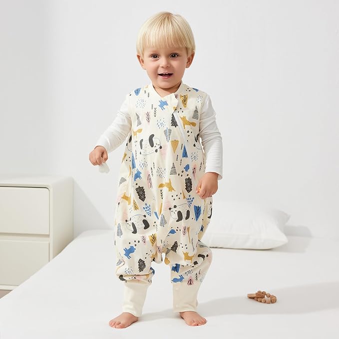 Duomiaomiao 2 Pack 0.5 TOG Toddler Sleep Sack 6-12 Months 100% Cotton - Image 8