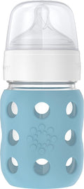 Lifefactory 8-Ounce Wide Neck Glass Baby Bottle by Lifefactory