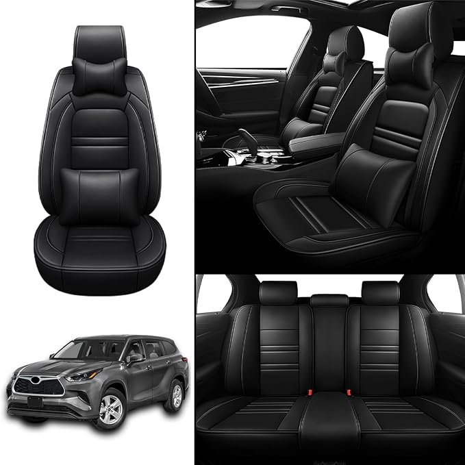 Car Seat Covers for Toyota Highlander 2001-2025 | 5-Seats Seat Covers, - Image 2