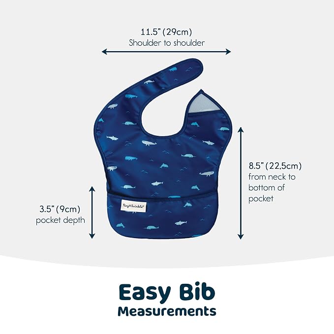 Tiny Twinkle Mess Proof Baby Bibs - Image 7