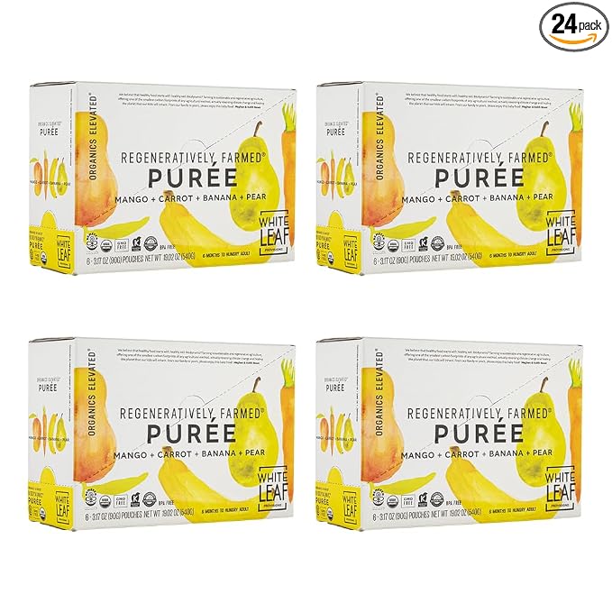 White Leaf Provisions Organic Purees / Baby Food Pouches by WhiteLeafProvisions