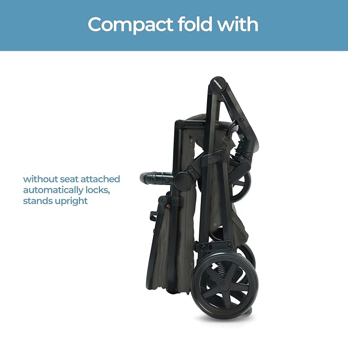 Mompush Baby Stroller, Convertible 2-in-1, Infant Car Seat Compatible, Includes - Image 5