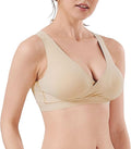 Mamaway Silky Crossover Nursing Maternity Wireless Bra, No Buckle, No Show by Mamaway