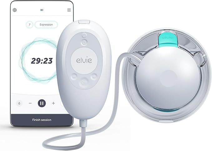 Elvie Stride 2 Hospital-Grade, App-Controlled Single Breast Pump by Elvie