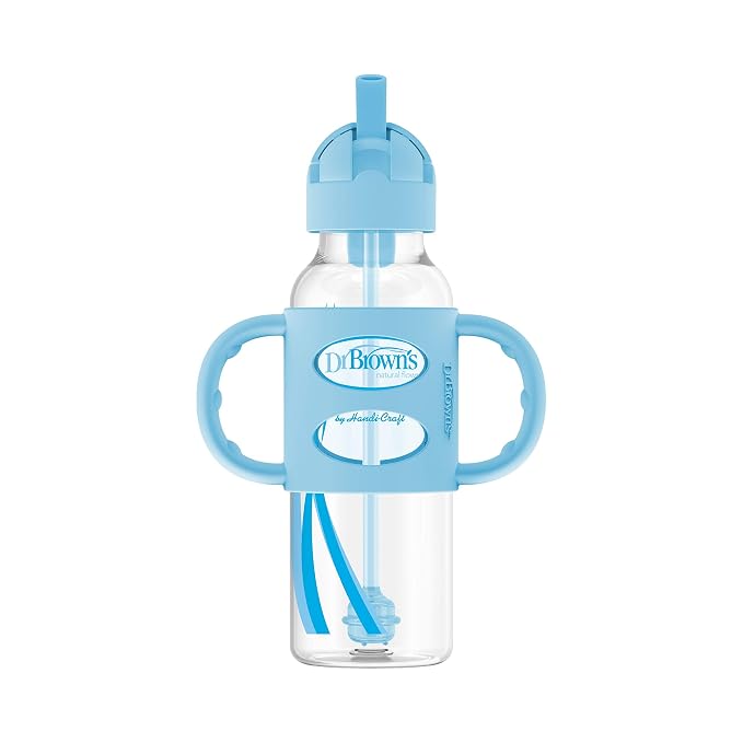 Dr. Brown's Milestones Narrow Sippy Straw Bottle, Spill-Proof - Image 5