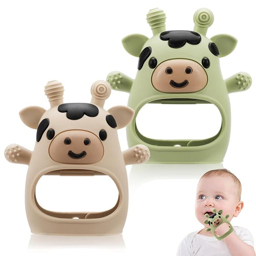 2 Pack Baby Teething Toys 0-6 6-12 Months, Adjustable Anti Dropping Wrist by Unknown
