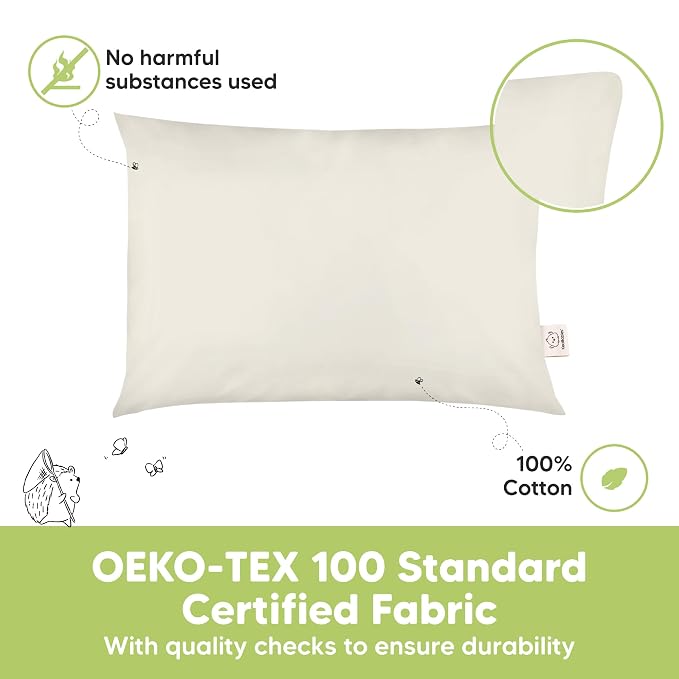 KeaBabies 2-Pack Toddler Pillow 13x18 - Image 5