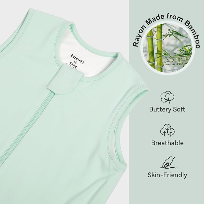 Rayon Made From Bamboo Sleep Sack 24-36 Months 0.5 Tog Ultra Soft Summer - Image 2