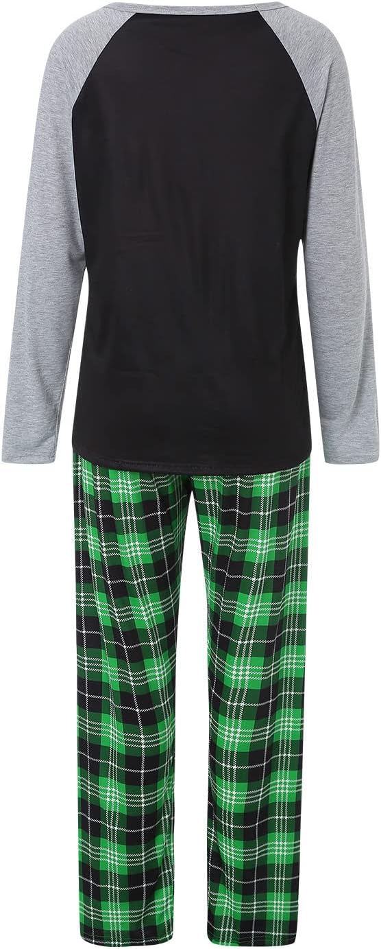 Awoscut Christmas Family Matching Pajamas Christmas Pjs Holiday Nightwear - Image 3