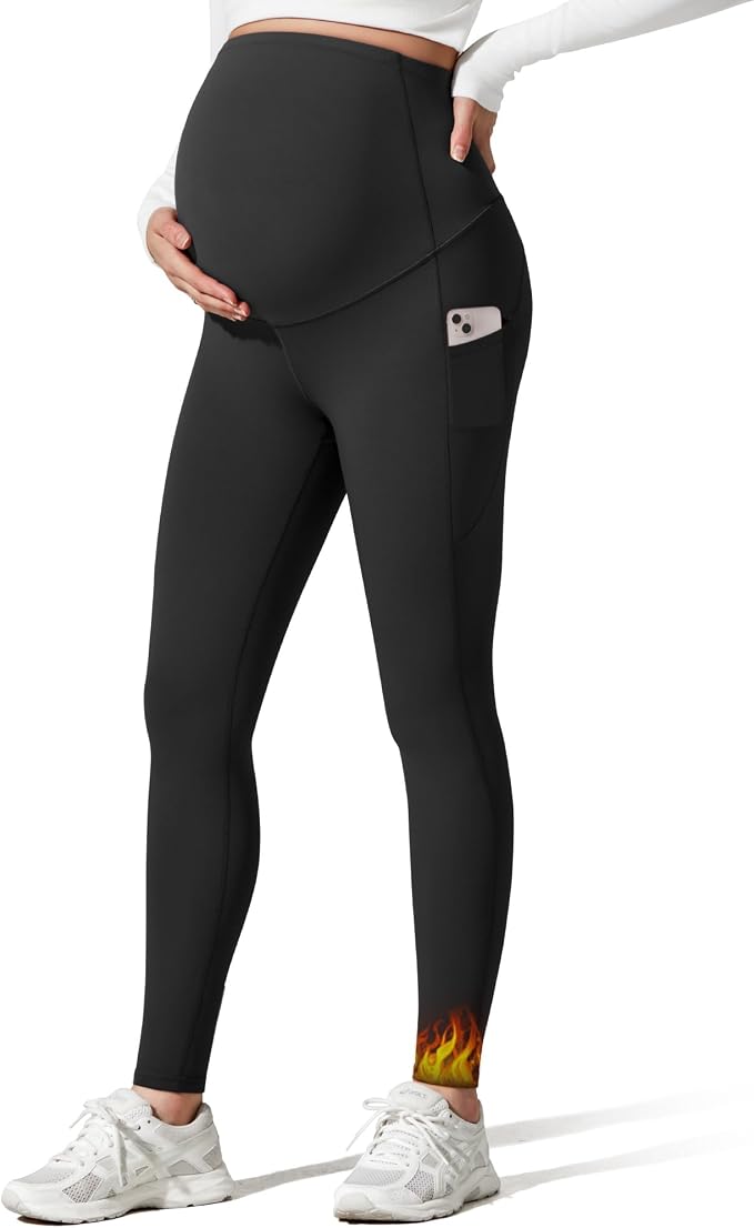 G4Free Barefeel Fleece Lined Maternity Leggings - Image 2