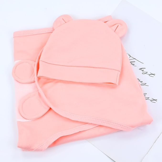 Cinaci 2 Pack Adjustable Soft Cotton Blend Newborn Baby Receiving Swaddle - Image 8