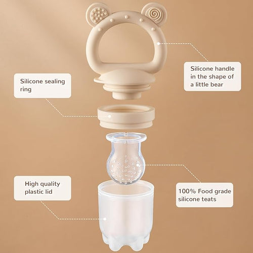 2 Pack Silicone Baby Fruit Feeder - Image 2
