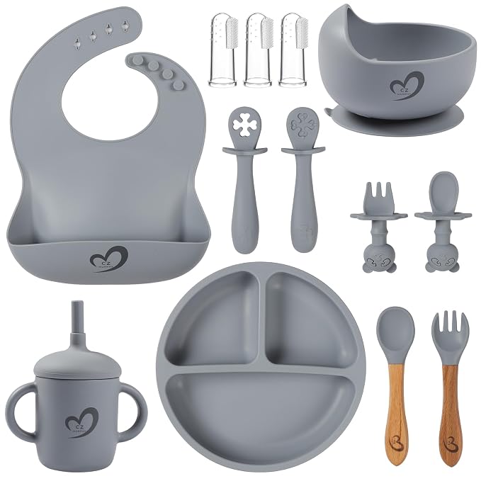 Silicone Baby Feeding Set Essentials, Baby Led Weaning Supplies, Baby Spoons - Image 2