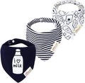 JN&LULU 3 Pack Newborn Baby Bibs Bandana Drool Bibs by JNLULU