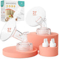 BPA-Free Breast Pump Replacement Parts: 2 Piece 27MM Flange & Valve Kit by MilkFlow