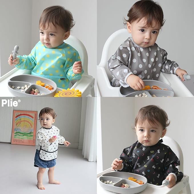 Long Sleeve Waterproof Bib for Toddlers – Feeding Smock for Baby Mealtime - Image 7