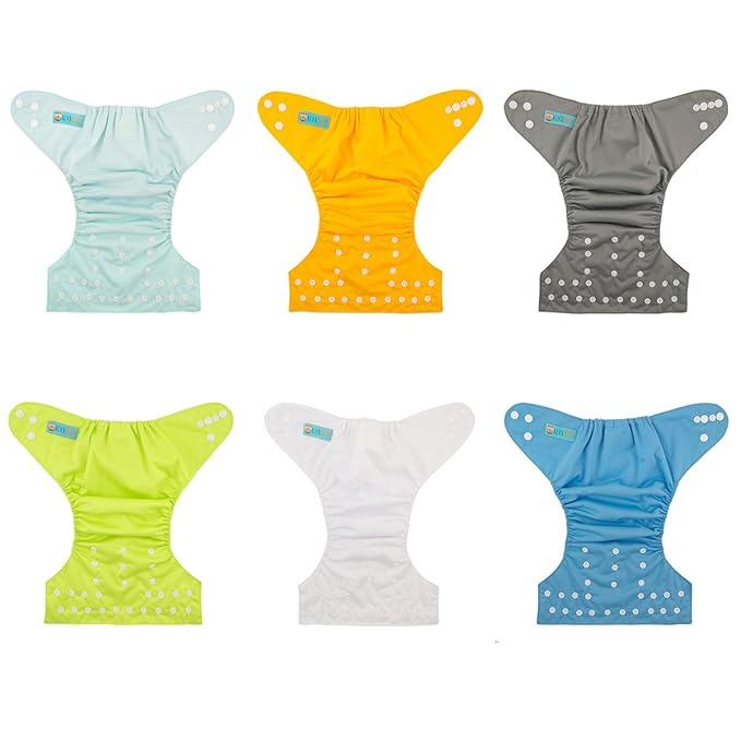ALVABABY 6 Pack Baby Cloth Diapers - Image 2