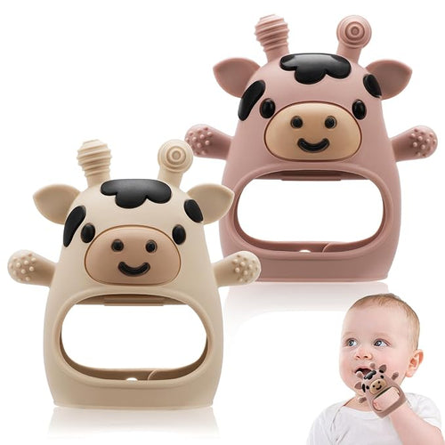 2 Pack Baby Teething Toys 0-6 6-12 Months, Adjustable Anti Dropping Wrist by Unknown