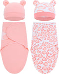 Cinaci 2 Pack Adjustable Soft Cotton Blend Newborn Baby Receiving Swaddle by Cinaci
