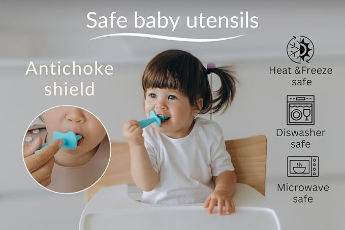 Growing Love Baby Spoons Set, Self Feeding 6 months, Baby utensils, training - Image 6