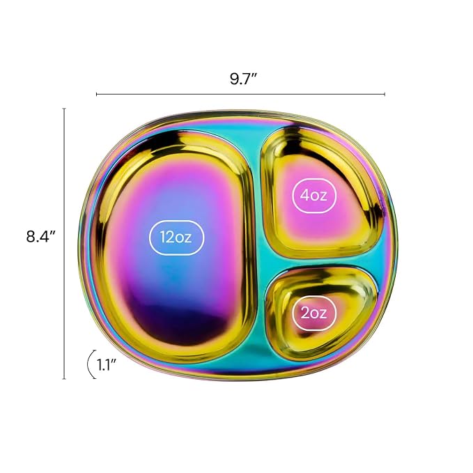 Ahimsa Stainless Steel Kids Plates - Image 8