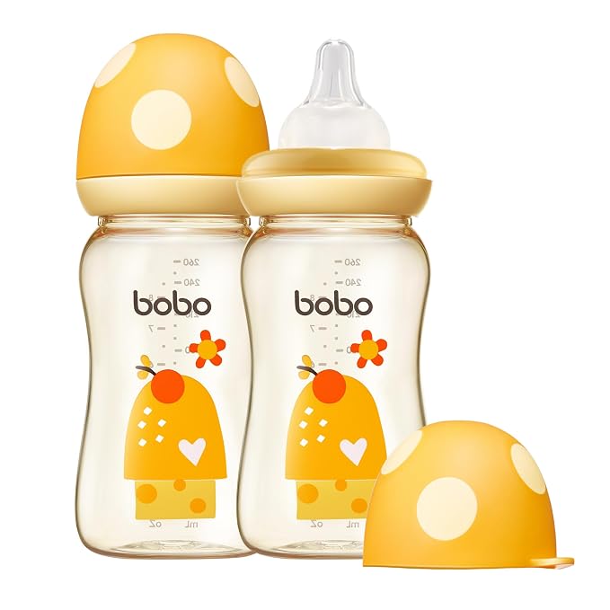 YOHKOH PPSU Baby Bottle Wide Neck, Newborn Anti-Colic Baby Bottle by Home