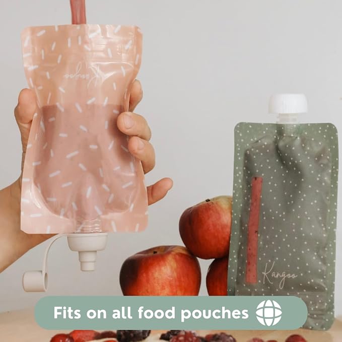 Anti-Spill Spouts Food Pouches x2 | Flow Control Valve | Prevent Spills | - Image 9