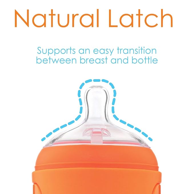 PopYum 9 oz Orange Anti-Colic Formula Making/Mixing/Dispenser Baby Bottle - Image 5