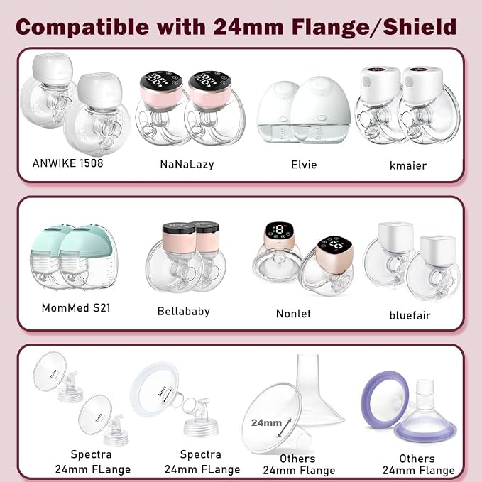 Flange Insert 8PCS 15/17/19/21mm*2Pcs Compatible - Image 3