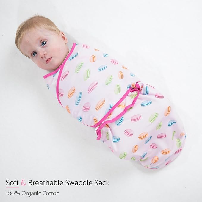 LollyBanks Baby Swaddles 100% Organic Cotton, 3-6 Months Baby Girl Swaddles - Image 4