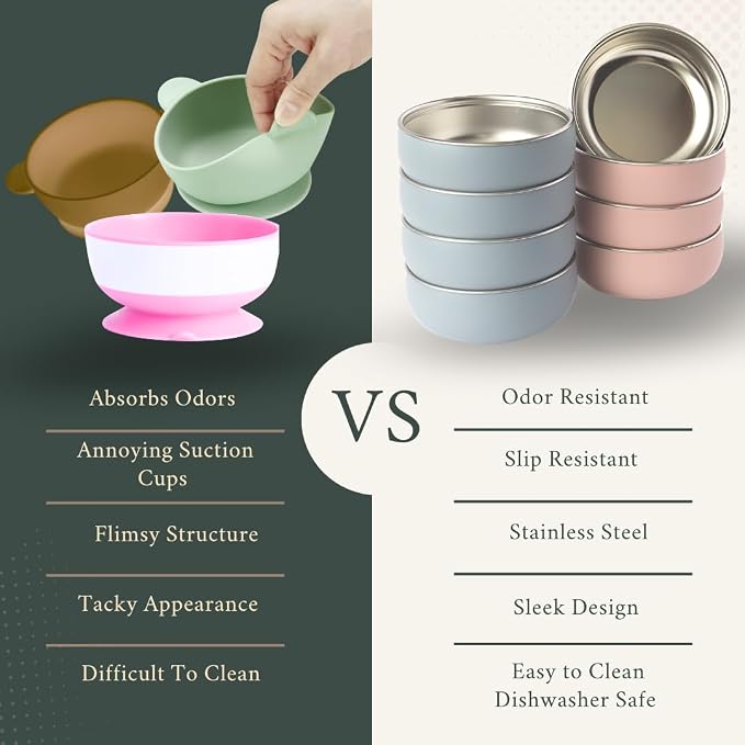 Monkey Proof™ Non-Toxic Stainless Steel Child Bowl 5” - Image 4