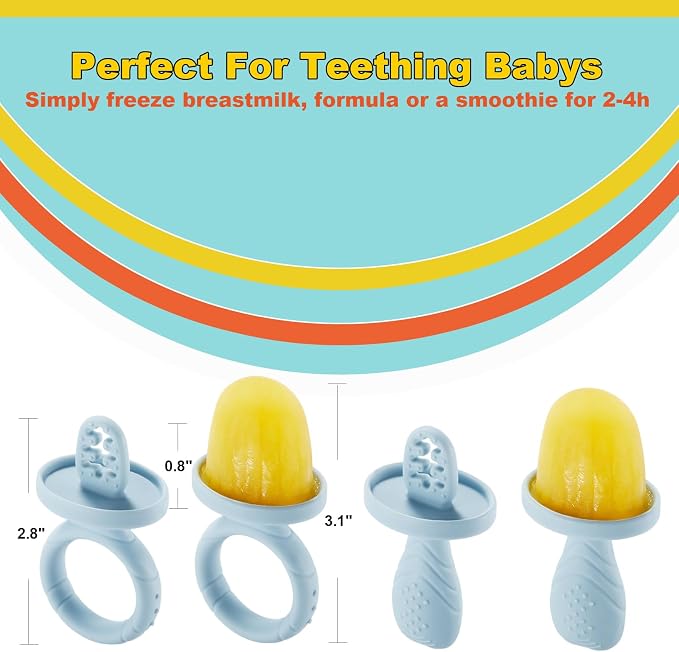 Toddler Popsicles Molds 1 Pack 6 Handle, BPA Free Silicone Baby Popsicles Molds - Image 5