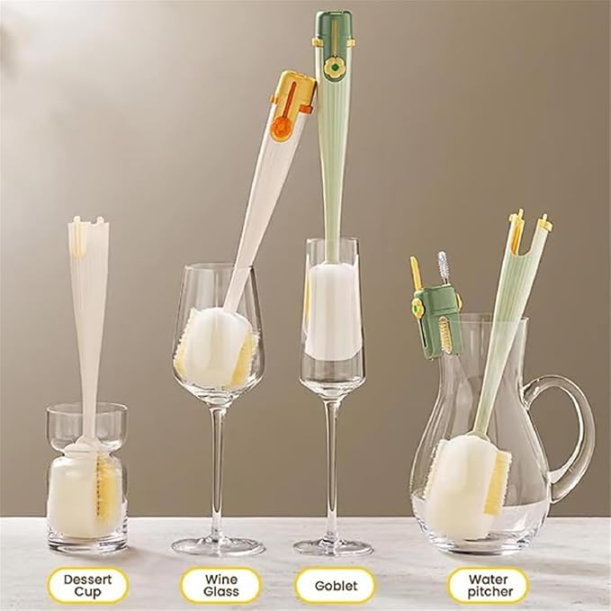 5 in 1 Bottle Cleaning Brush Set, 5‑in‑1 Multifunctional Bottle Cleaning Brush - Image 3