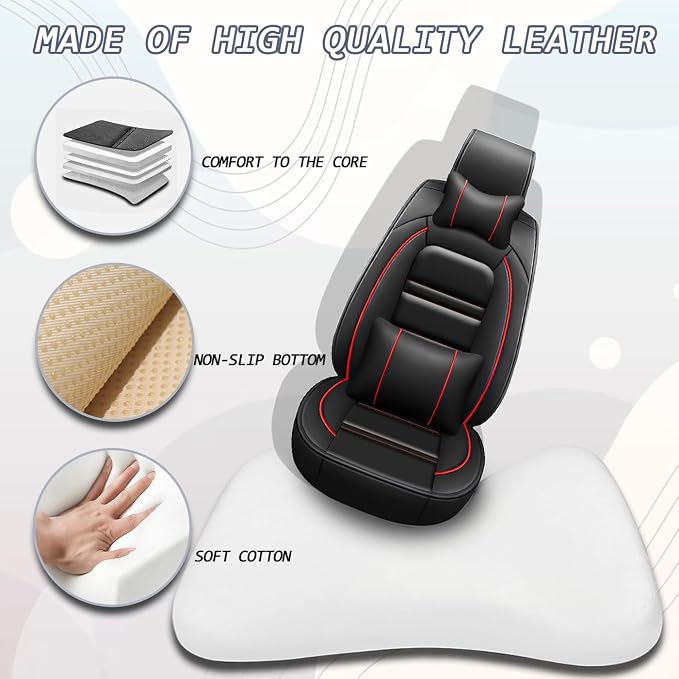 Car Seat Covers for kia Forte 2010-2024 | 5-Seats Seat Covers, Waterproof Seat - Image 4