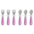 Munchkin® Raise™ Toddler Fork and Spoon Utensil Set, Rest Keeps Tip Off Table by Munchkin