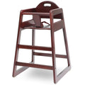 Wooden High Chair for Baby & Toddler – Restaurant-Style Stackable HighChair by LA+Baby+
