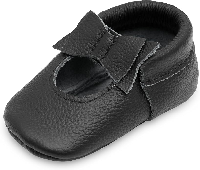 BirdRock Baby Bow and Knot Moccasins by BirdRockBaby