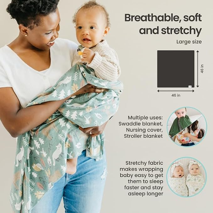 Copper Pearl Baby Swaddle Blanket - Image 3
