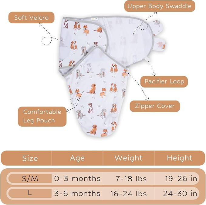 LollyBanks Baby Swaddles, 100% Organic Cotton Swaddles - Image 5