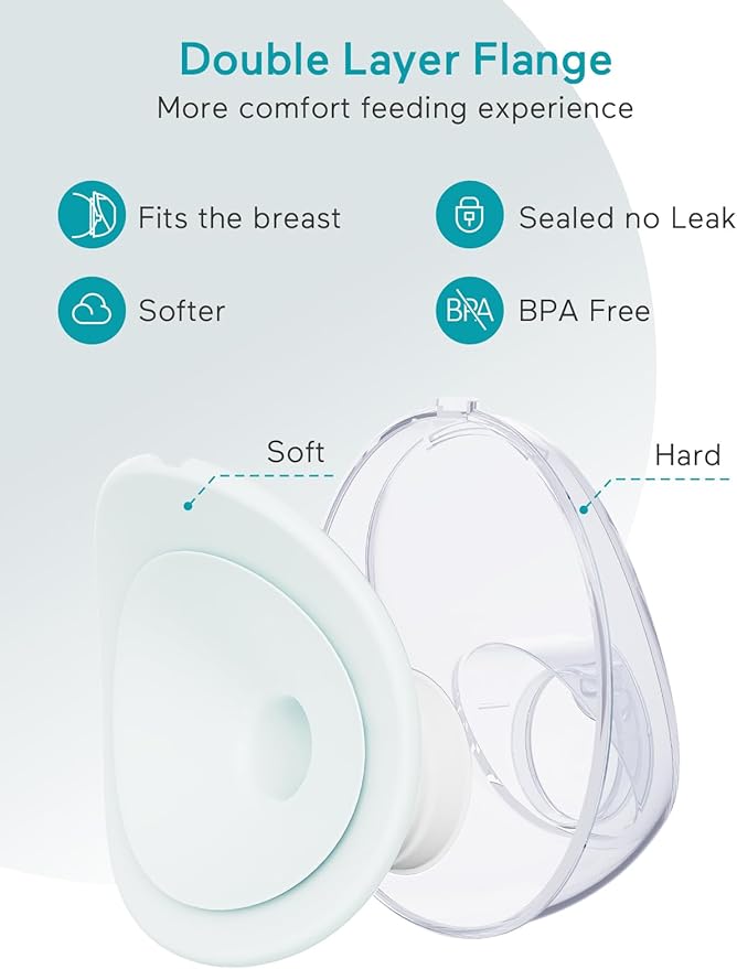 Paruu P20 Electric Breast Pump Hands Free, 4 Modes & 12 Levels Suction - Image 6