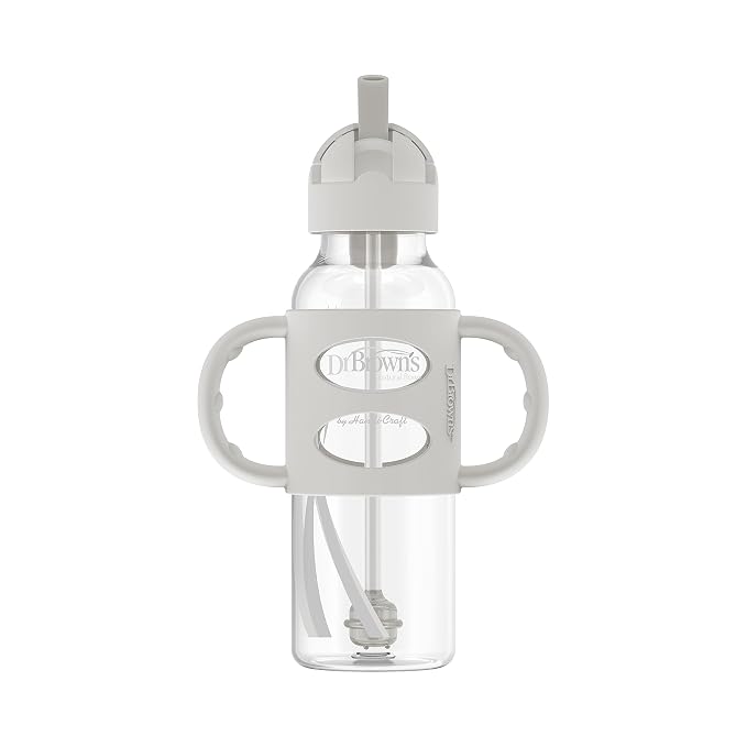 Dr. Brown's Milestones Narrow Sippy Straw Bottle, Spill-Proof - Image 9