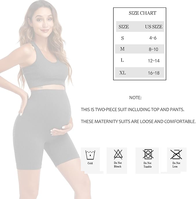 Women's Maternity 2 Piece Outfit Set - Image 5