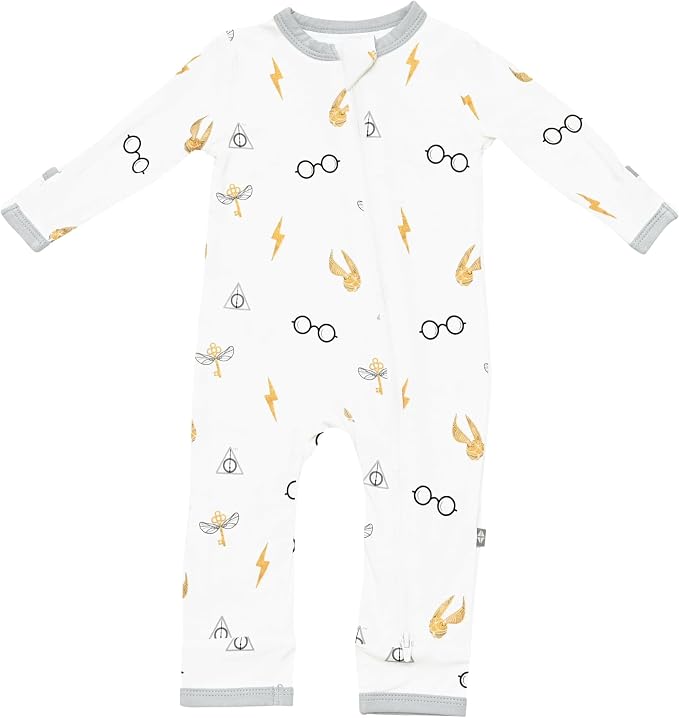 KYTE BABY Unisex Rayon Made From Bamboo Zippered Rompers 0-24 Months by KYTEBABY