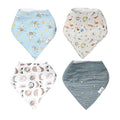 Copper Pearl 4 Pack Soft Cotton Baby Bibs by CopperPearl