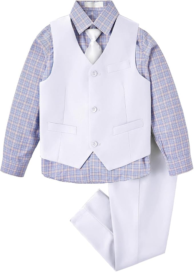 Boys Vest Set Formal Dress Suits Wedding Outfit Dresswear by Lycody