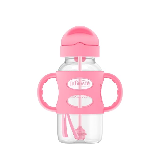Dr. Brown's Milestones Wide-Neck Sippy Straw Bottle by DrBrowns