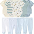 Baby Layette Set Baby Boys' 9-Piece Bodysuits Pants Set Toddler Girl Boy Unisex by Kiddiezoom