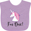 inktastic 1st Birthday Unicorn Baby Bib by Inktastic